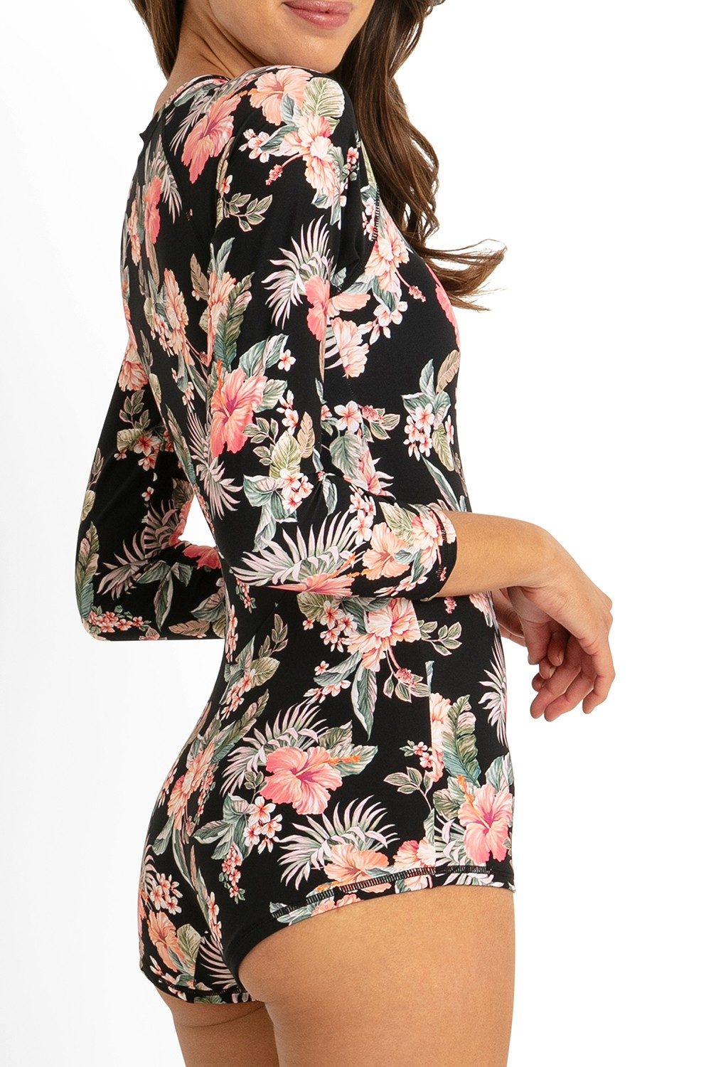 Chile Cheeky Surf Suit One Piece-Black