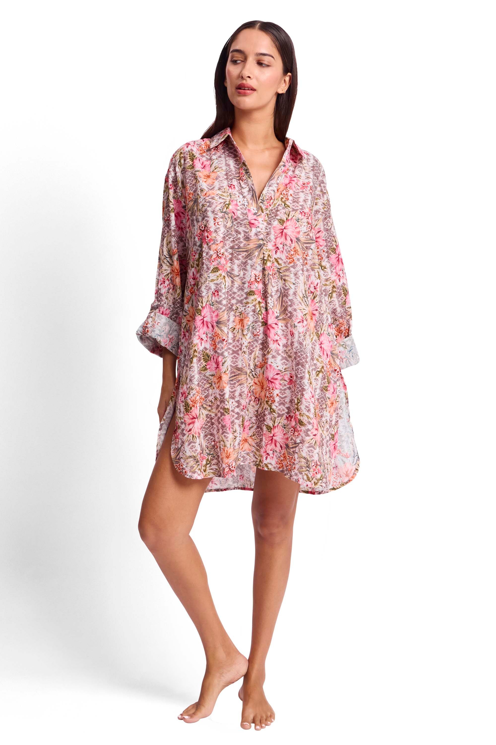 Mai Tai Painters Shirt-Mocha