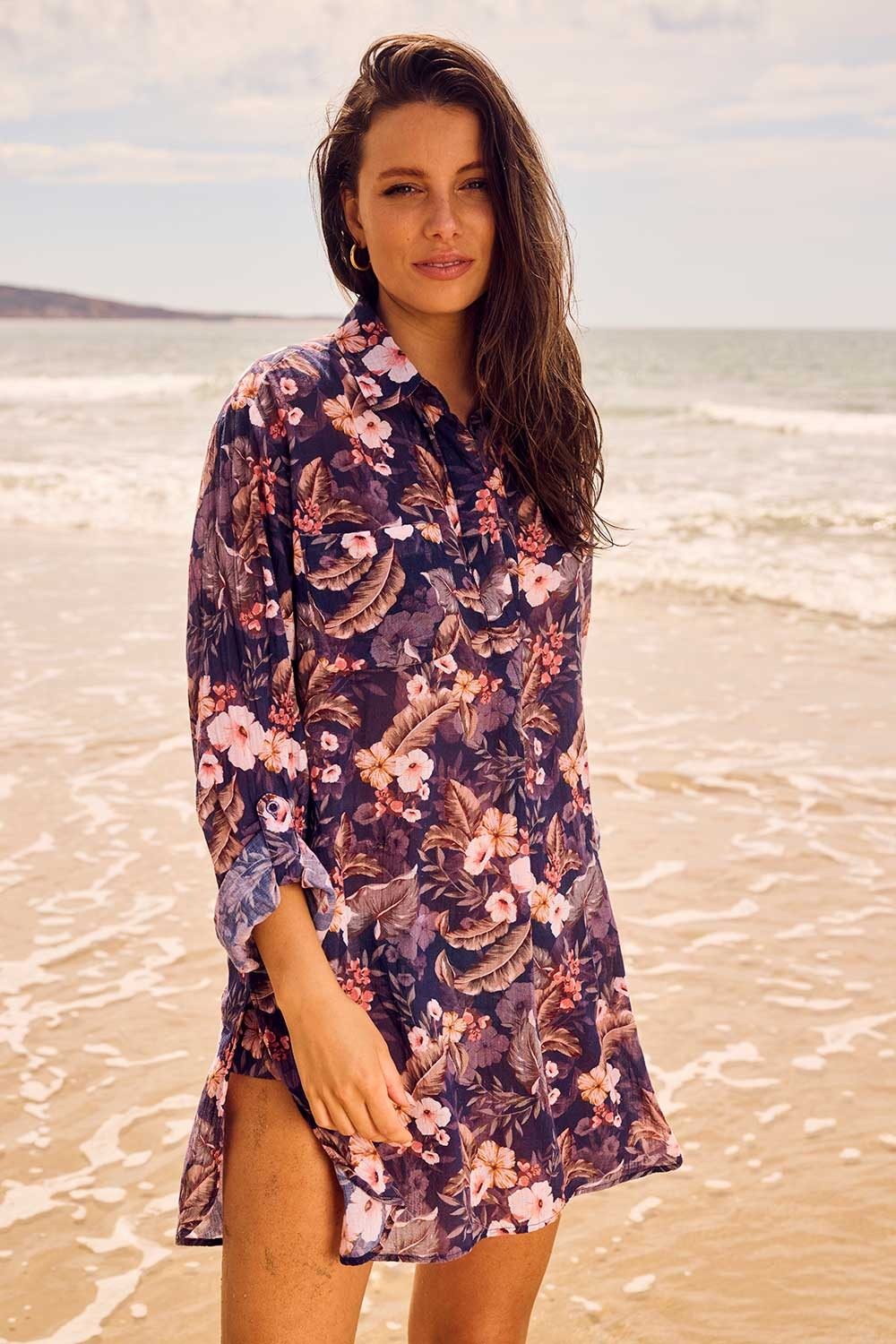 Kora Painters Shirt-Midnight