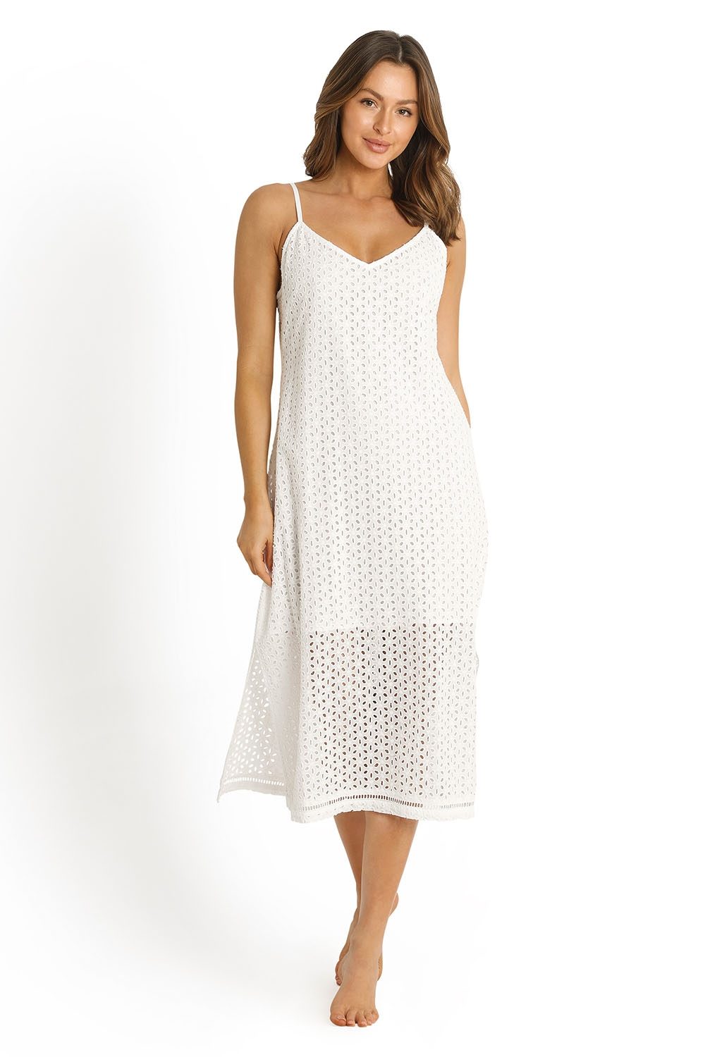 Soho Slip Dress-White