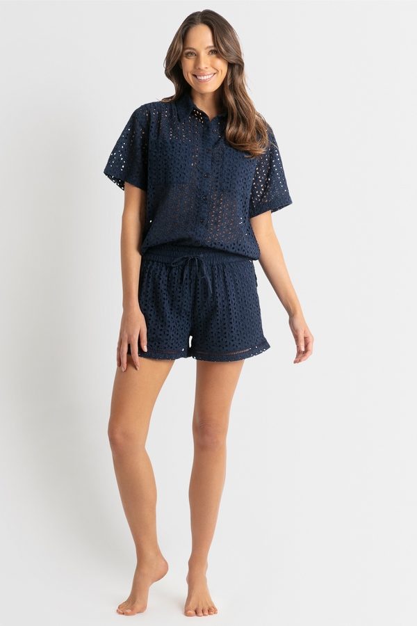 Soho Broderie Short Ink