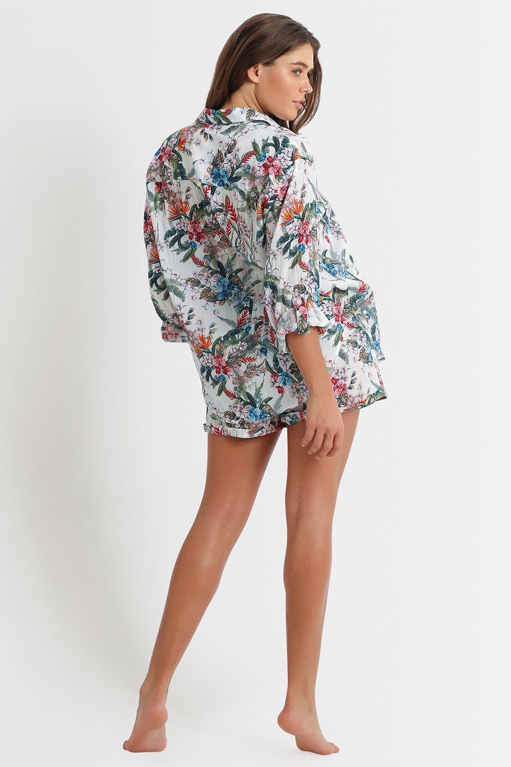 Cuba Boyfriend Shirt-White