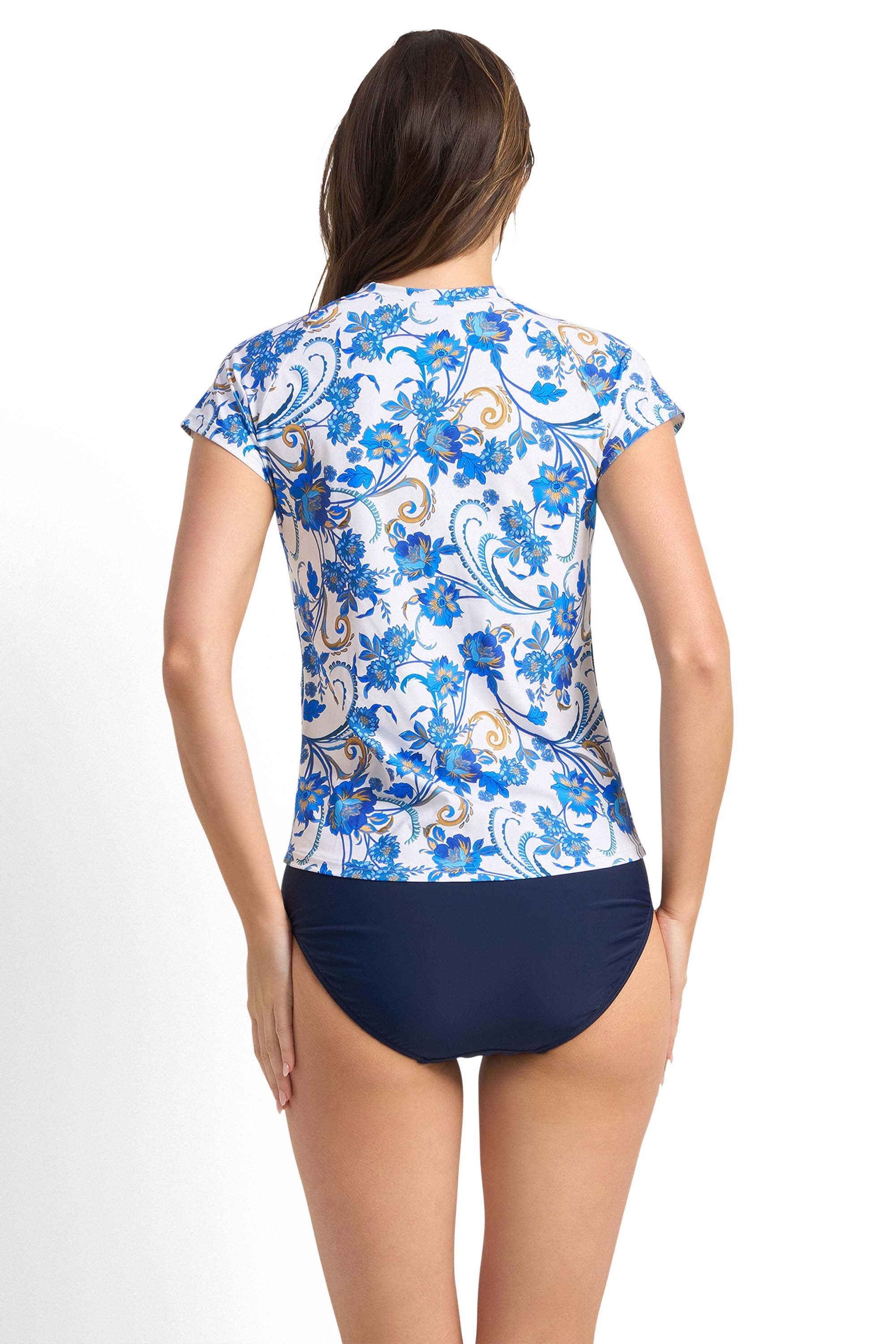 Sicily Short Sleeve Rashie-White