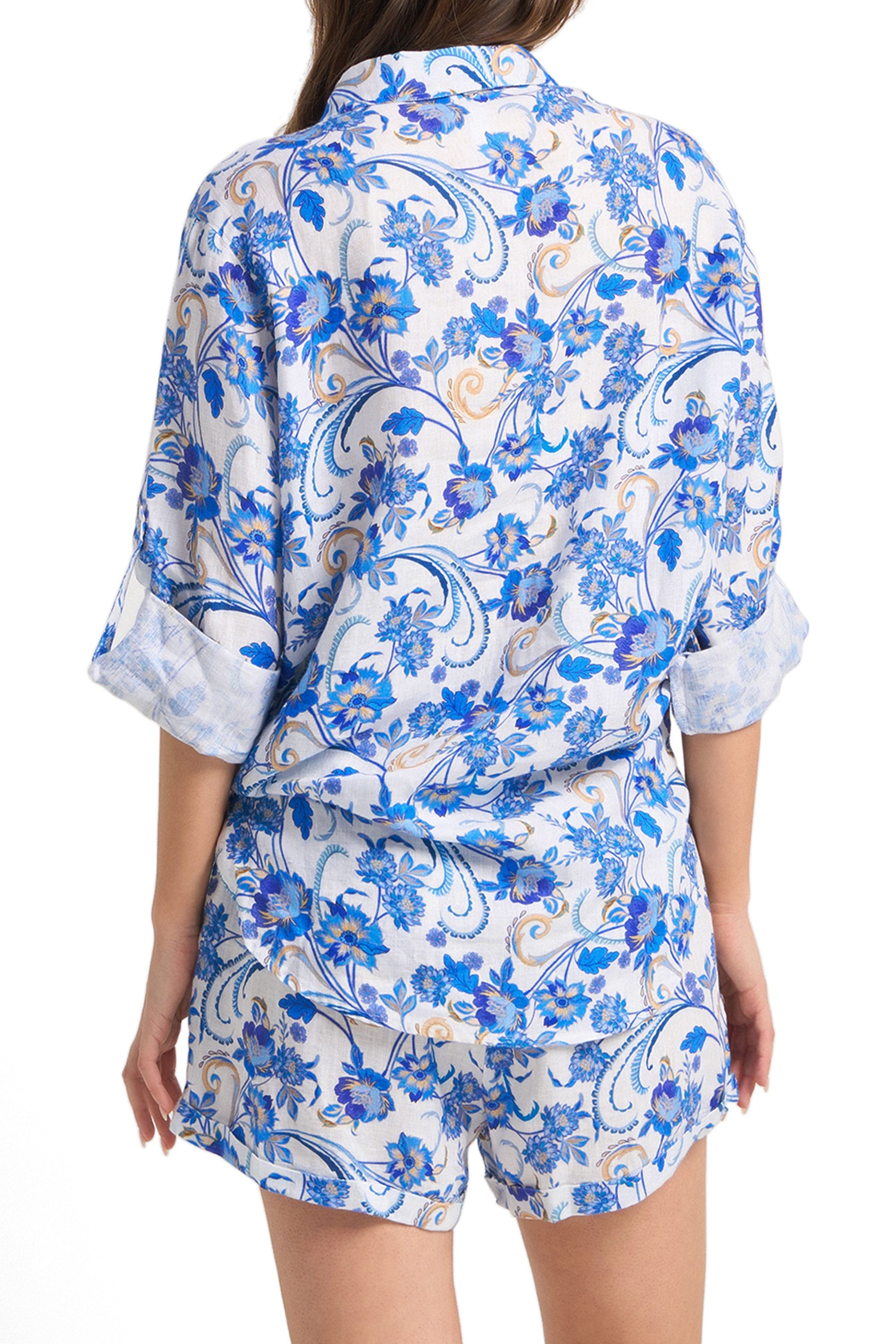 Sicily Oversized Slouch Shirt-White