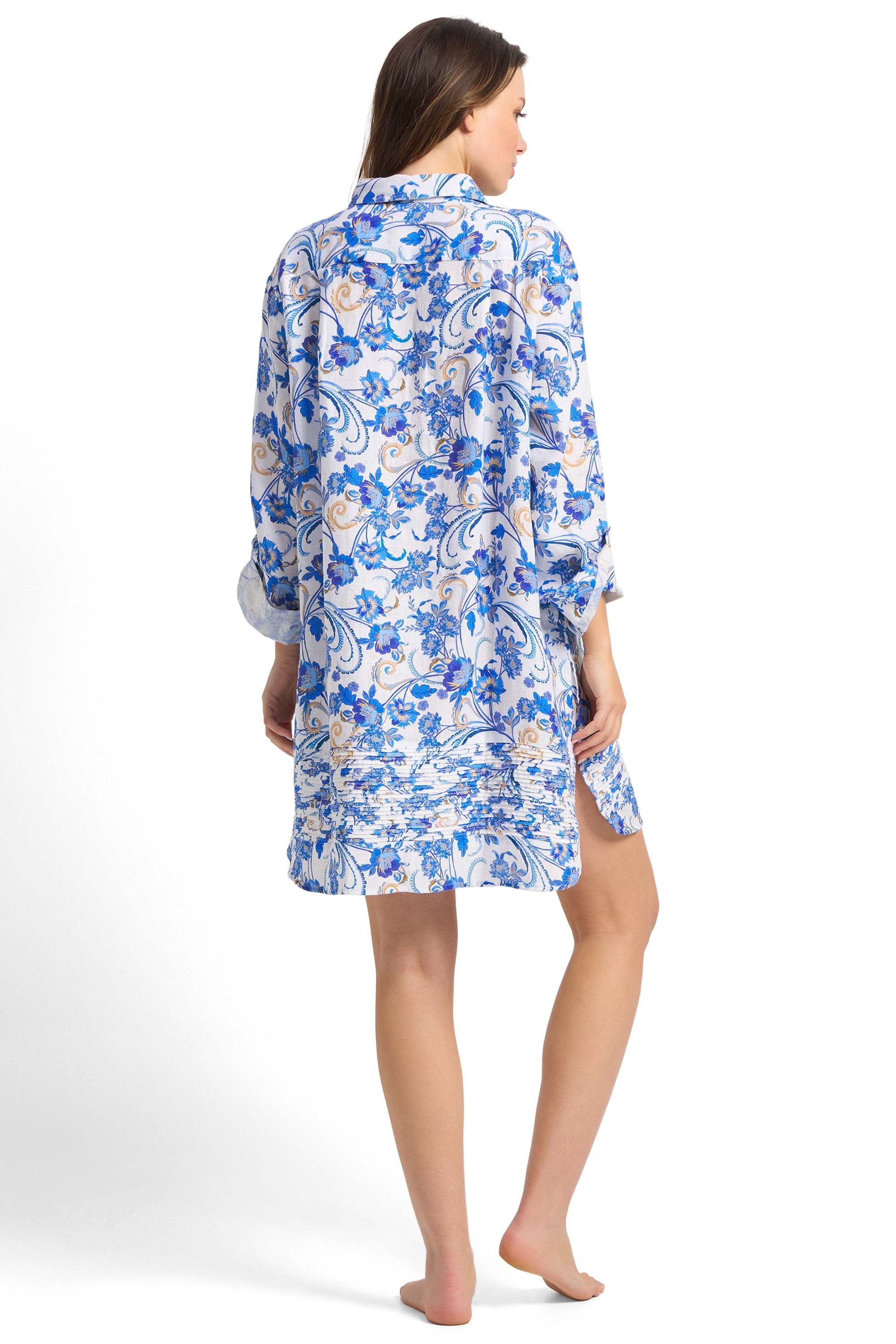 Sicily Pintuck Painter shirt-White