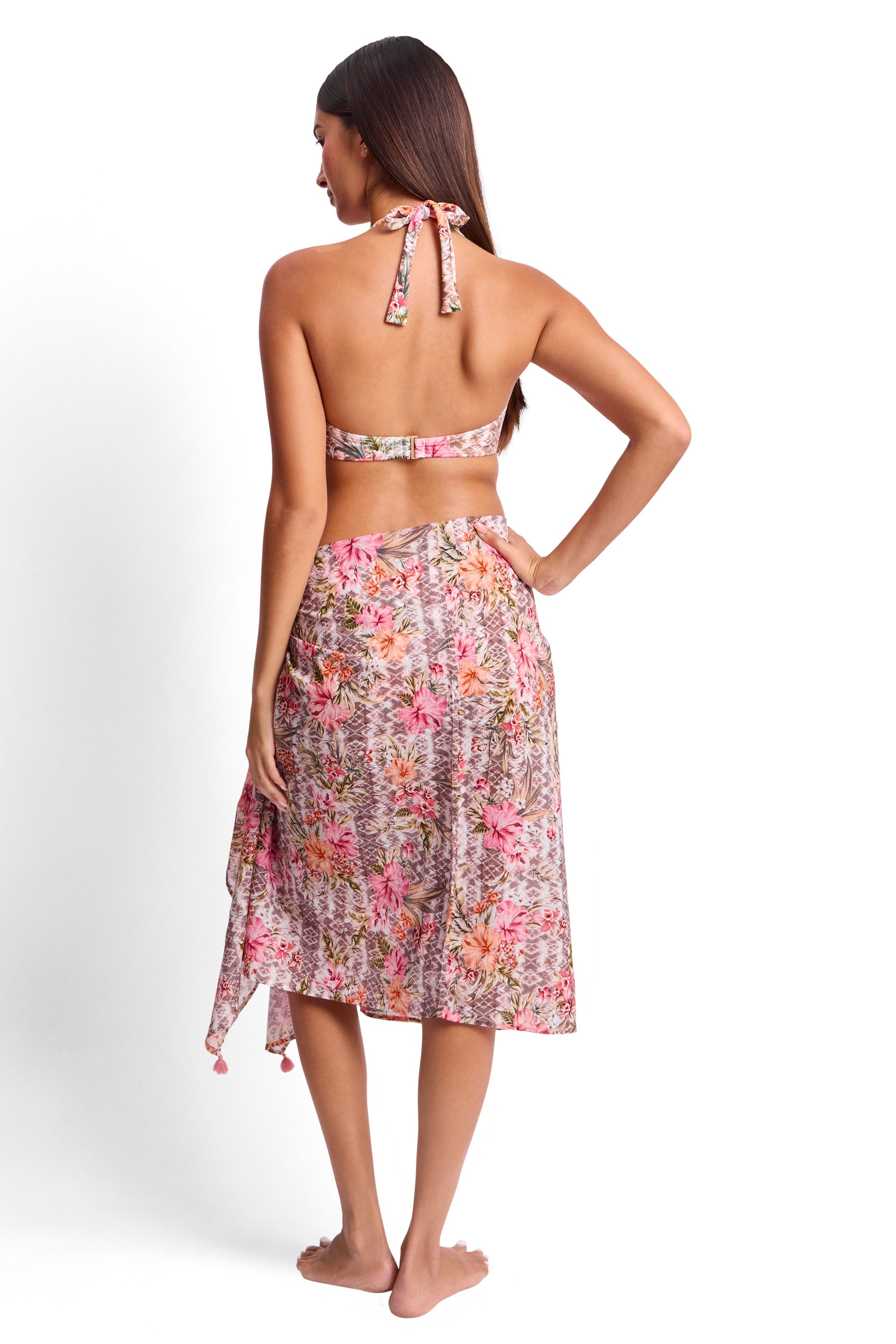 Mai Tai Trim Sarong-Mocha